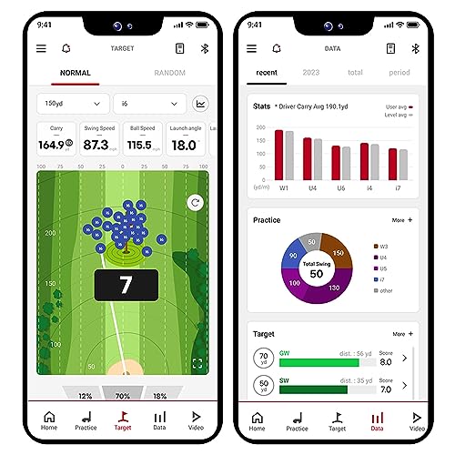 PlayBetter Swing Caddie SC4 Golf Simulator Launch Monitor +Gift Box Bundle