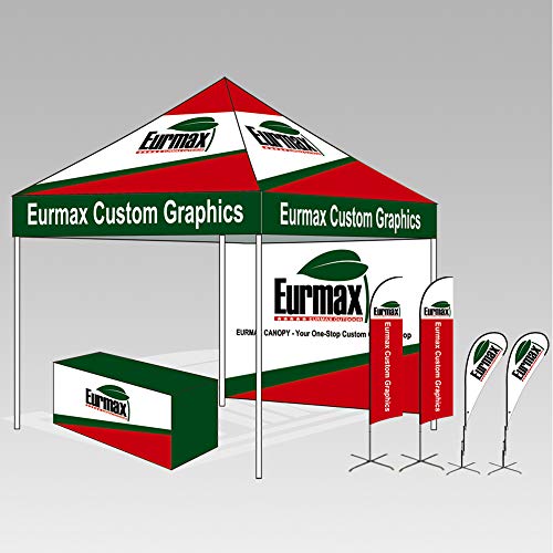 Eurmax USA Pro 10x15 Pop Up Canopy Tent Commercial Grade Blue