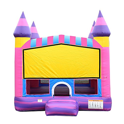 JumpOrange Commercial Inflatable Cotton Candy Bounce House 13'x13' Pink