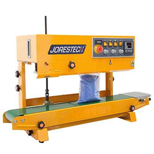JORESTECH Continuous Plastic Bag Band Sealing Date Sealer Printer Machine Silver