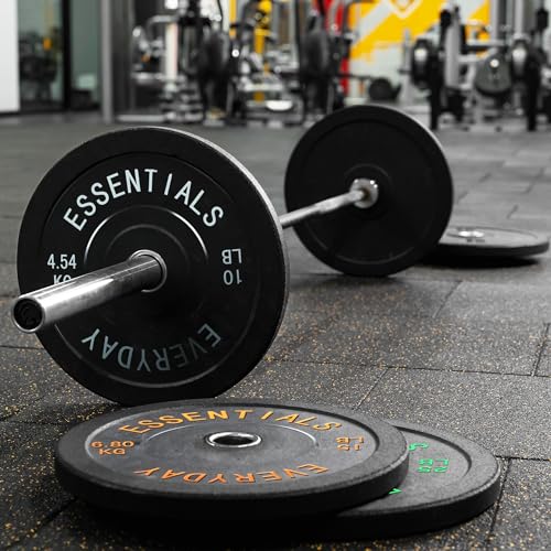 BalanceFrom Olympic Bumper Plate Set Black