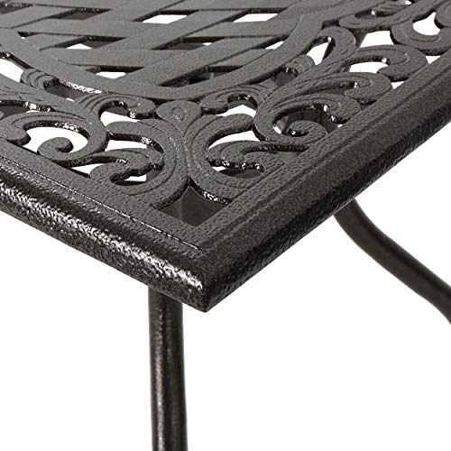 Christopher Knight Home Hallandale 7-Pc Outdoor Sarasota Dining Set Hammered Bronze
