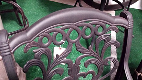 Patio Land Mandalay Outdoor Patio 4 Swivel Barstools 30" H Dark Bronze