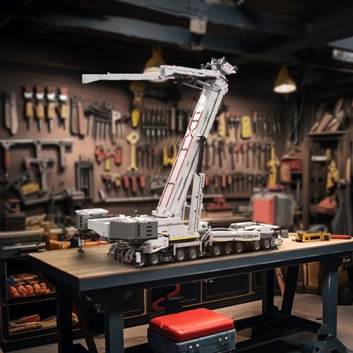 Mould King LTM11200 Technology Crane Building Set 8506 Pieces, APP Programmable White