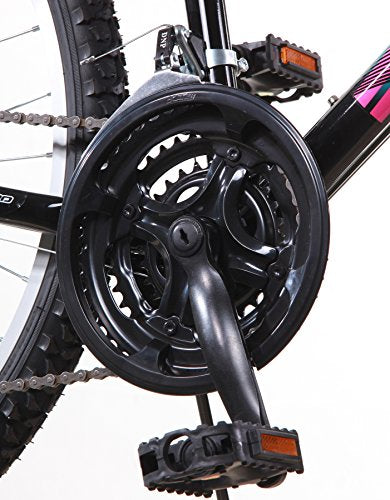 Titan Women's Mountain Bike 21-Speed Suspension 17-Inch Frame Black and Teal