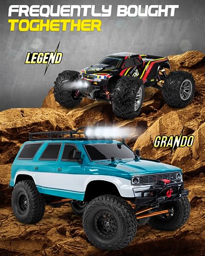 LAEGENDARY 4x4 RC Crawler Truck 1:10 Scale Blue Green Brushless
