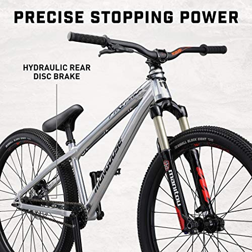 Mongoose Fireball Dirt Jump Mountain Bike 26-Inch Chrome