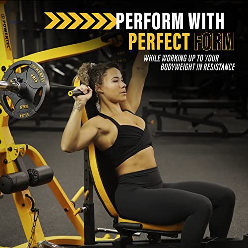 Powertec Fitness Workbench LeverSystem Adjustable Workout Bench Yellow