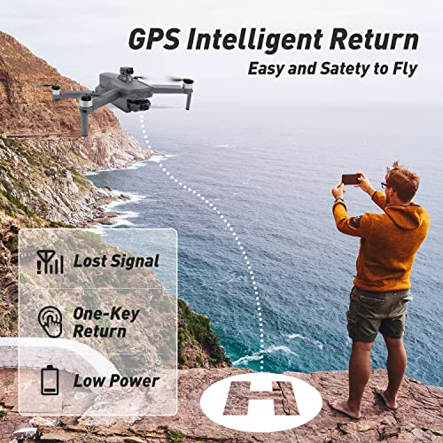 Tucok 011RTS 4K Camera Drone GPS Obstacle Avoidance Dark Black