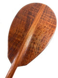 Tikimaster Deep Tone Watermarks Curly Koa Outrigger Paddle 60 Inch Steersman