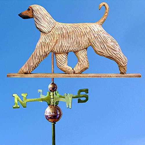 Afghan Hand Carved & Painted Weathervane Fawn 32 Inch