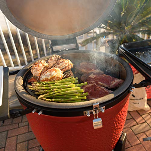 Kamado Joe Classic Joe III 18-Inch Charcoal Grill & Smoker Blaze Red