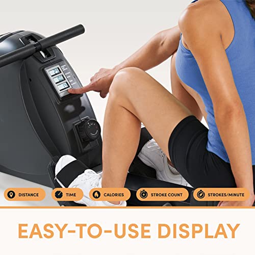 LifeSpan Fitness Indoor Rowing Machine Black Gray