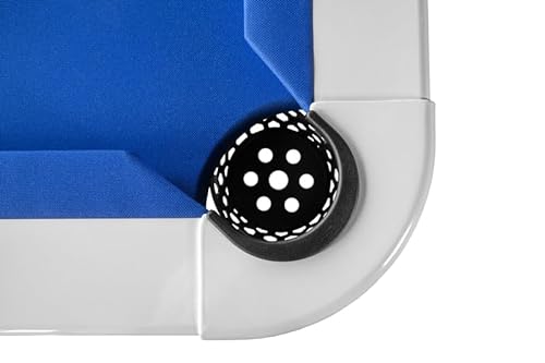Chamberlain Game Tables Malibu Nights 7 Ft Outdoor Pool Table White and Blue