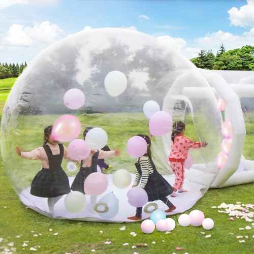 Gaonala 13 FT Clear Inflatable Bubble House Dome with Tunnel and Air Blower