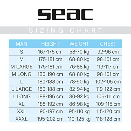 SEAC Seac Space One-Piece Wetsuit in Ultrastretch Neoprene Black