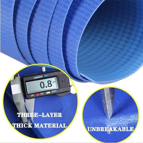 FFCJJDS Oversized Above Ground Inflatable Swimming Pool 15x4ft Blue