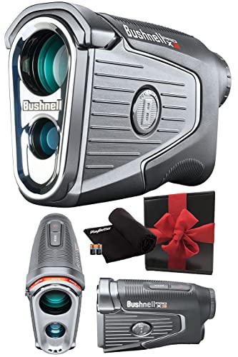 PlayBetter Bushnell Golf Pro X3 Laser Rangefinder with Slope +Gift Box Bundle
