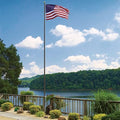 Super Tough Commercial Grade Sectional Flagpole 25ft Bronze