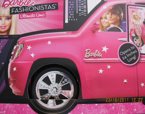 Barbie Fashionistas Ultimate Expandable Limo with Vanity and Mirror (2010)