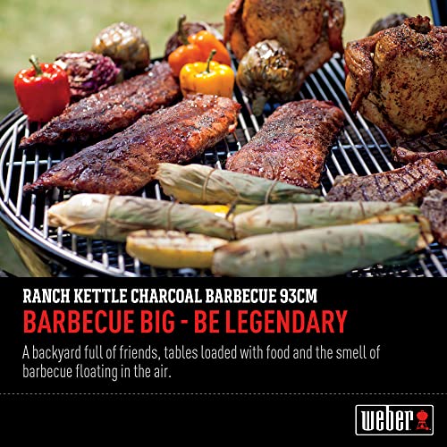 Weber The Ranch Charcoal Kettle Grill Black