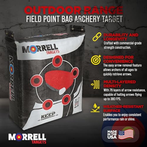 Morrell Keep Hammering Crossbow Archery Bag Target 54 lb 4 Pack White
