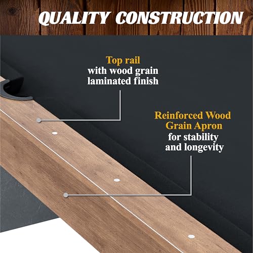 Barrington Billiards 7' Urban Drop Pocket Table Brown/Grey/Concrete