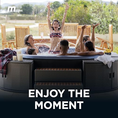 M Spa Tekapo 6-Person Square Hot Tub with Air Jet System and Thermal Cover