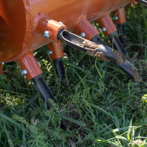 Titan Attachments 62" 3 Point Drum Aerator for Cat 1 & 2 Tractors with 88 Coring Plugs