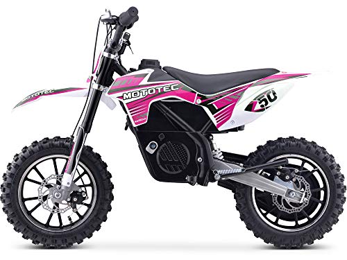 MotoTec Gazella 24v 500w Electric Dirt Bike Purple