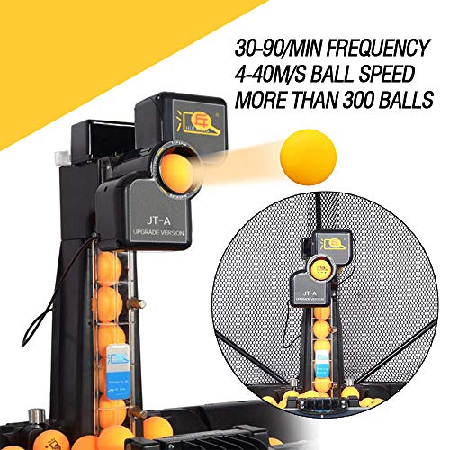 ZXMT Ping Pong Robot Machine Automatic JT-A Table Tennis Robot Machine with Catch Net Wired Remote Control
