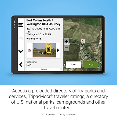 Garmin RV 1095 10" GPS RV Navigator Renewed