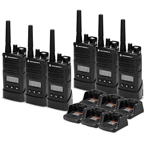 Motorola Solutions 6 x RMU2080D On-Site 2-Way Business Radio Bundle Black