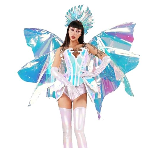 HoHoHuo Nightclub Gogo Dancer Costume Multicolored Medium