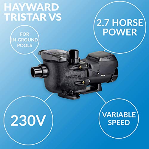 Hayward W3SP3206VSP TriStar VS Variable-Speed Pool Pump Black