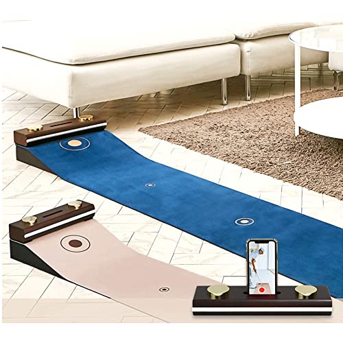 ROOKIE ROOKIE Golf Putting Practice Mat Carpet Artificial Grass Indoor Mat Navy