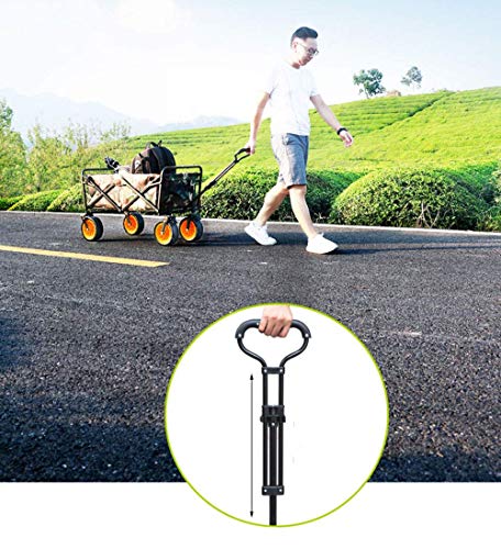 5sssallefaa Folding Trolley Cart Portable Garden Wagon 60 Kg Capacity Red