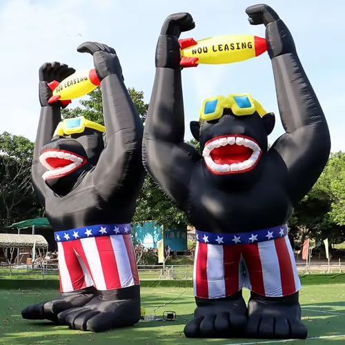 HOAELOS Inflatable Giant Gorilla Rocket 20 Feet for Advertising and Parties