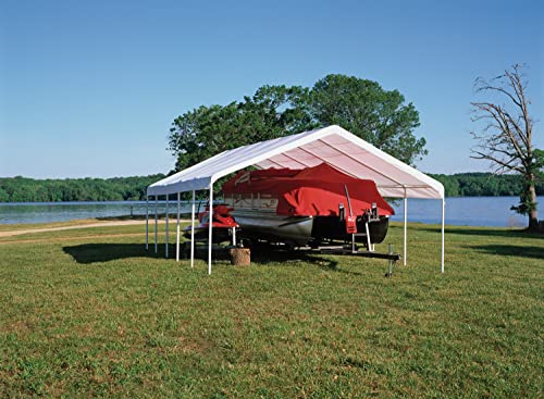 ShelterLogic 18' x 30' SuperMax Heavy Duty Steel Frame Canopy White