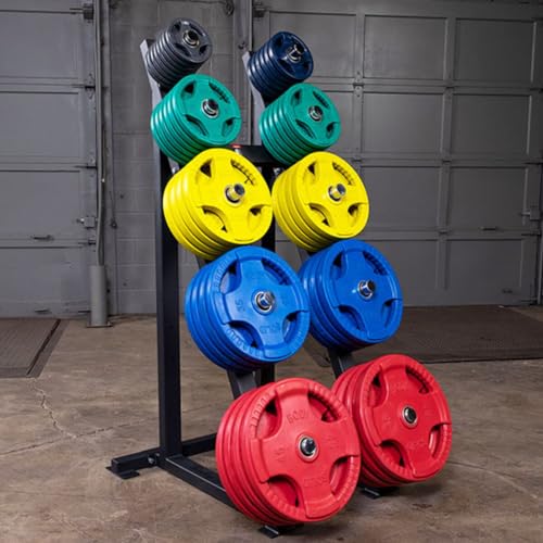 Body-Solid Quad Grip Olympic Weight Plates Set Multi