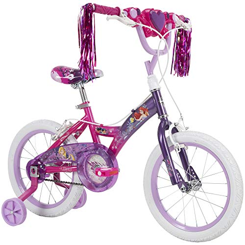 Huffy Disney Princess Magic Mirror 16” Girl’s Bike with Training Wheels Purple