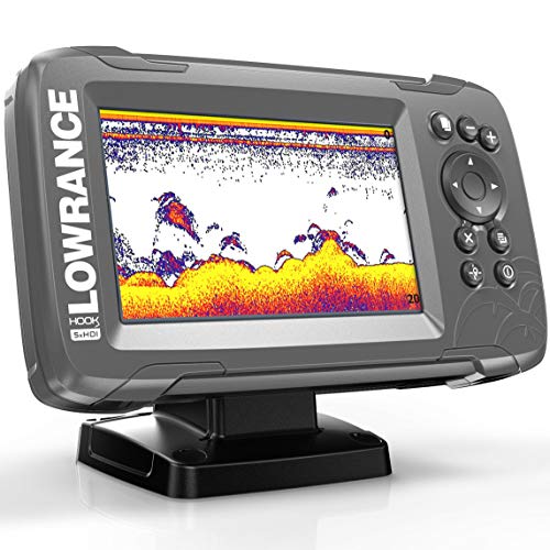 Lowrance HOOK2 5X Fish Finder with SplitShot Transducer and GPS Plotter Splitshot
