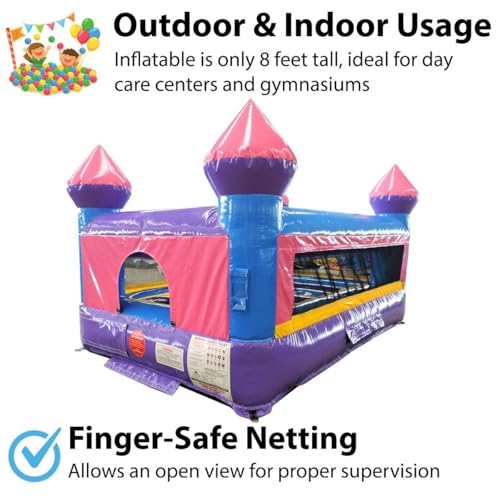 TentandTable Inflatable Bounce House Commercial Grade 12' x 8' x 8' Classic Pink