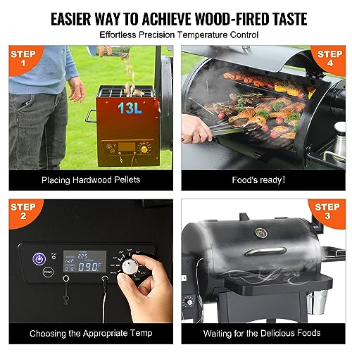 DOUKI Heavy Duty Charcoal Grill BBQ with Cart - Portable Outdoor Cooking Equipment