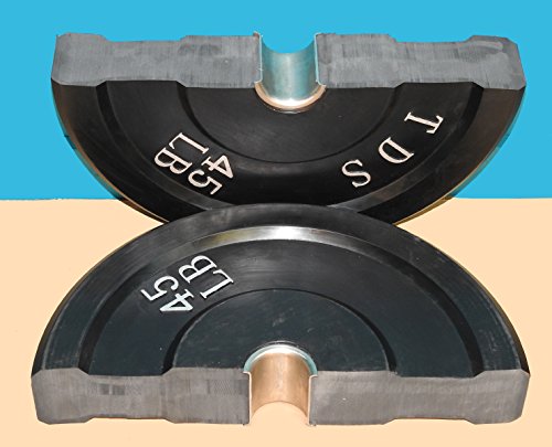 TDS Premium Quality Virgin Rubber Bumper Plate Set for CrossFit Training