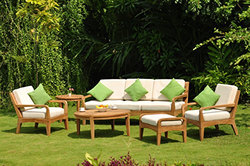 WholesaleTeak Sunbrella Fabric Cushions for Noida 6pc Sofa Set Multi Color