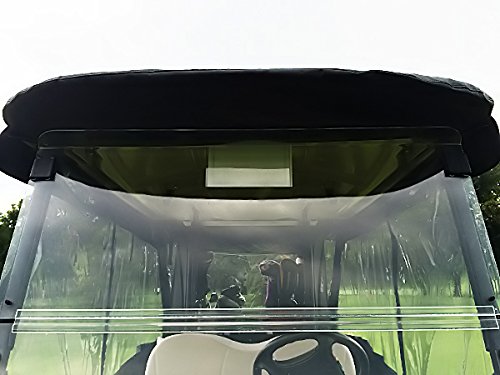 DOORWORKS GOLF CART ENCLOSURES Blue Universal Golf Cart Cover with Travel Bag - Portable & Drivable 4-Sided - Fits EZGO TXT RXV & Club Car DS Precedent Onward (Blue, 60” L X 44” W)