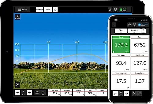 FlightScope Mevo Portable Personal Launch Monitor for Golf White with Red Trim