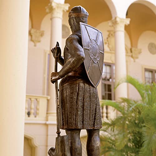 Design Toscano 13th Century Medieval Warrior Soldier Lost Wax Bronze Statue Bronze