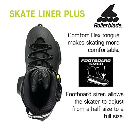 Rollerblade Twister XT Men's Urban Fitness Inline Skates Black/Lime